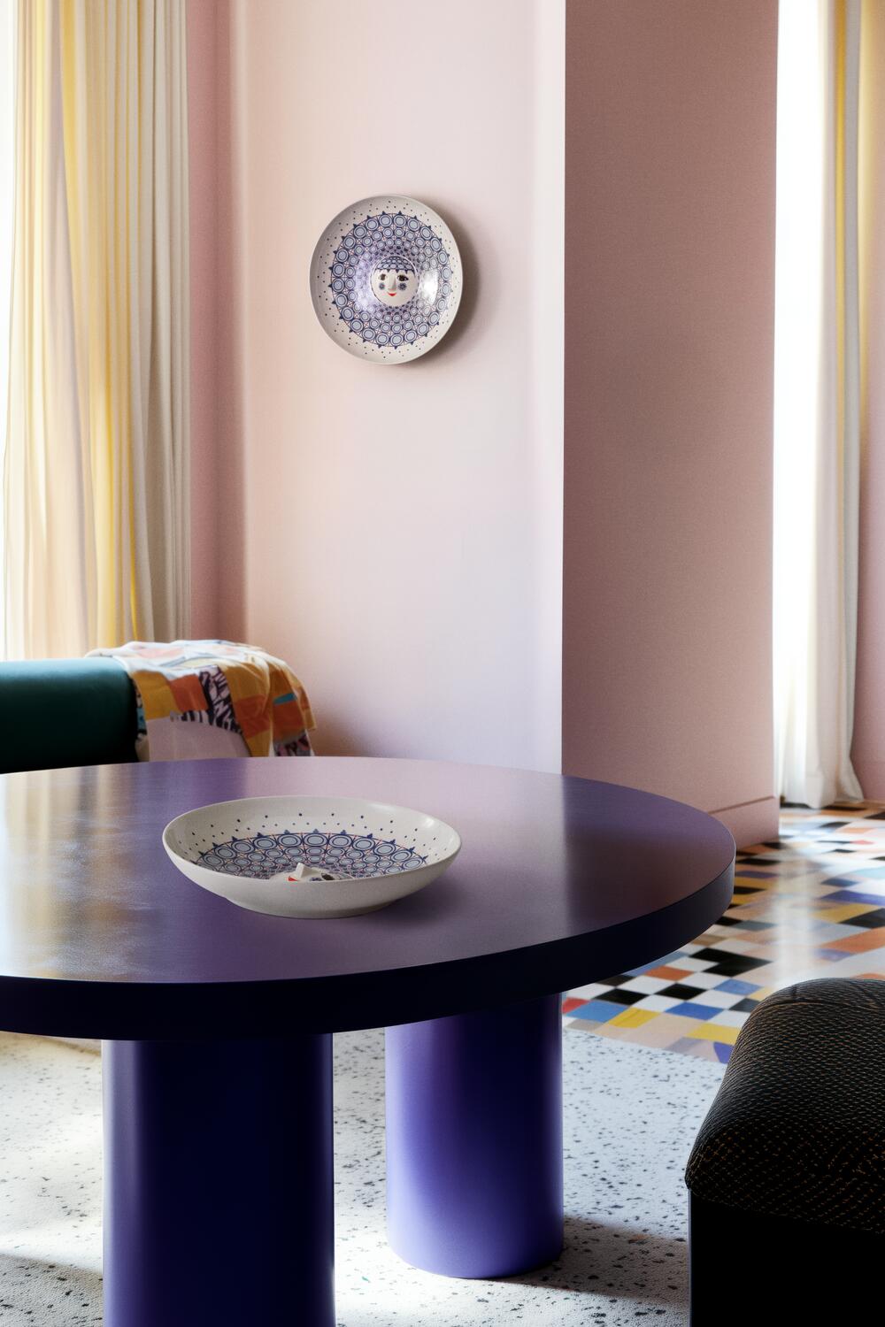 Olga fad, blå - Ø33 cm